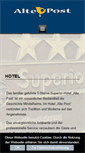 Mobile Screenshot of hotel-alte-post.de