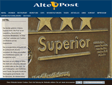 Tablet Screenshot of hotel-alte-post.de